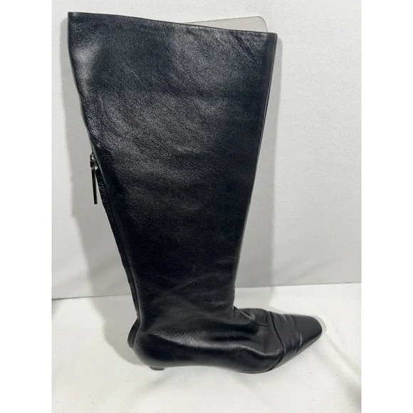 Louis Vuitton Boots Womens 7.5 Black Leather Designer Luxury Ankle Boots - Picture 11 of 16